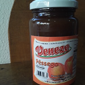 Chimia de Pêssego 550g - Vitrine . Alimento de Origem